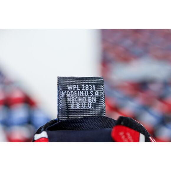 VTG Savile Row I Love American Heart Flag Silk Tie Grandpa Patriotic USA Made - Picture 13 of 13